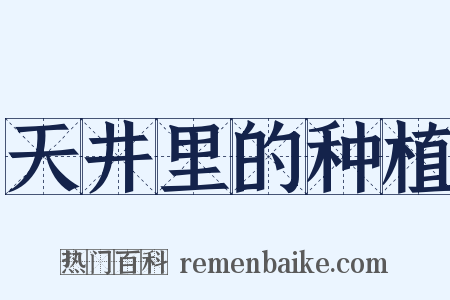 天井里的种植是什么意思的图片